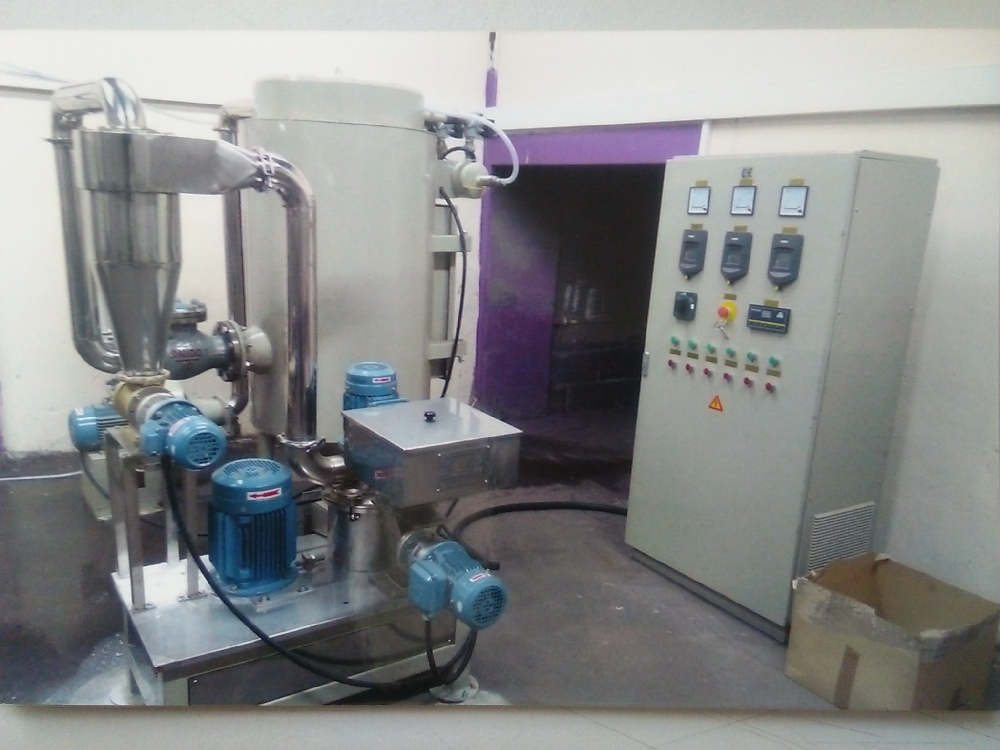 Tamisage 1000Kg de poudre électrostatique ACM MILL